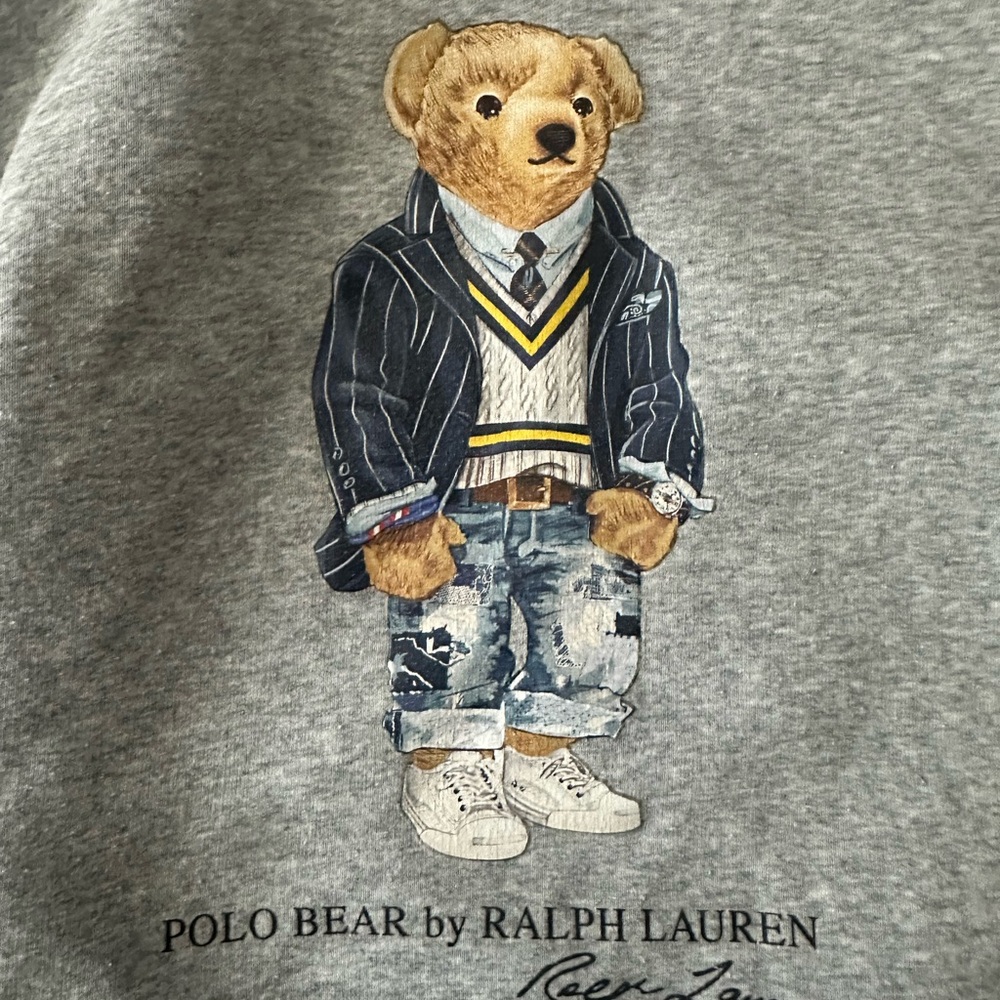 Ralph Lauren Gray Polo Bear Sweatshirt